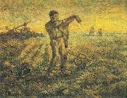 The End of the Day Vincent Van Gogh